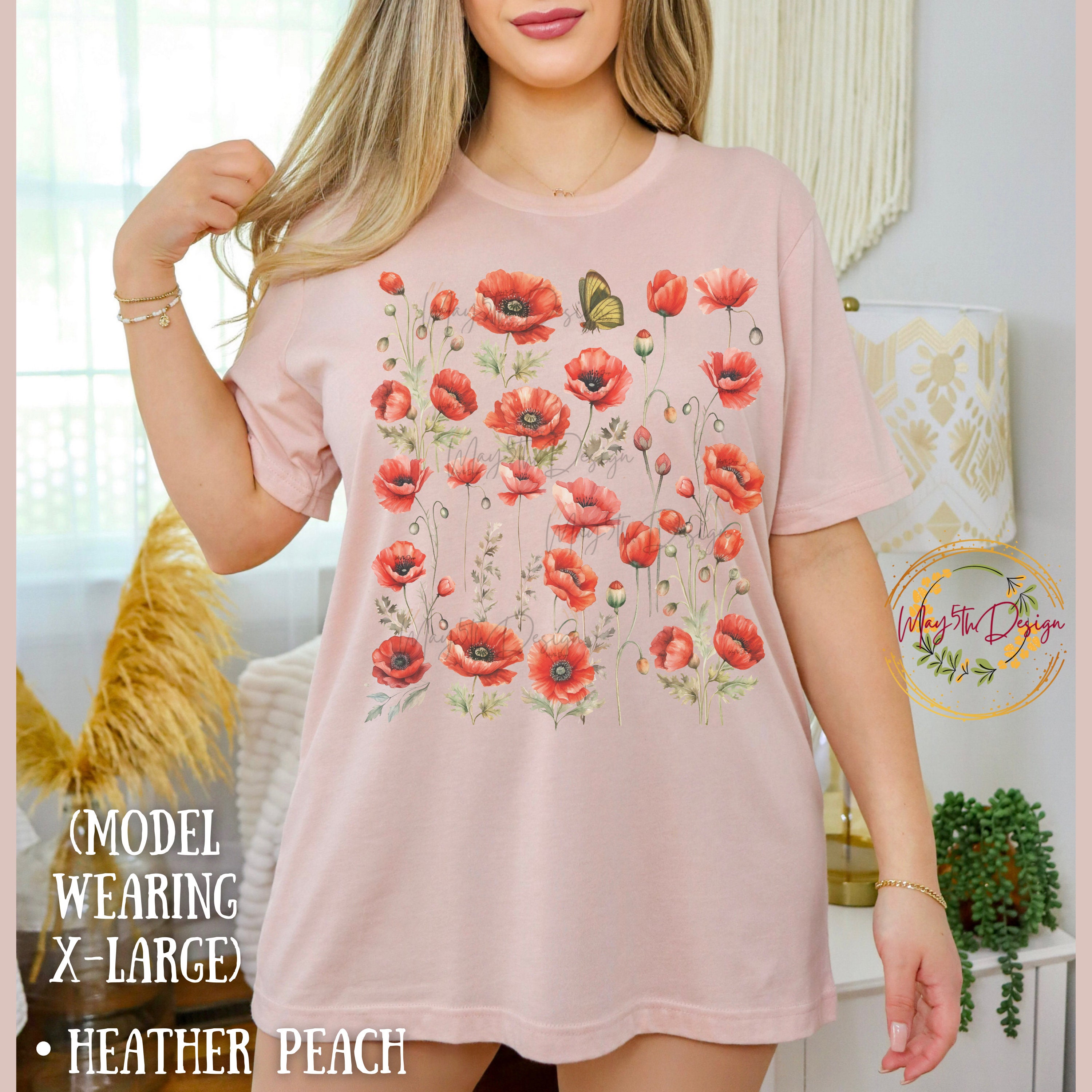 トップス POPPY ART FLOWER SEE-THROUGH TOPS トップス POPPY ART FLOWER SEE-THROUGH TOPS Flower graffiti