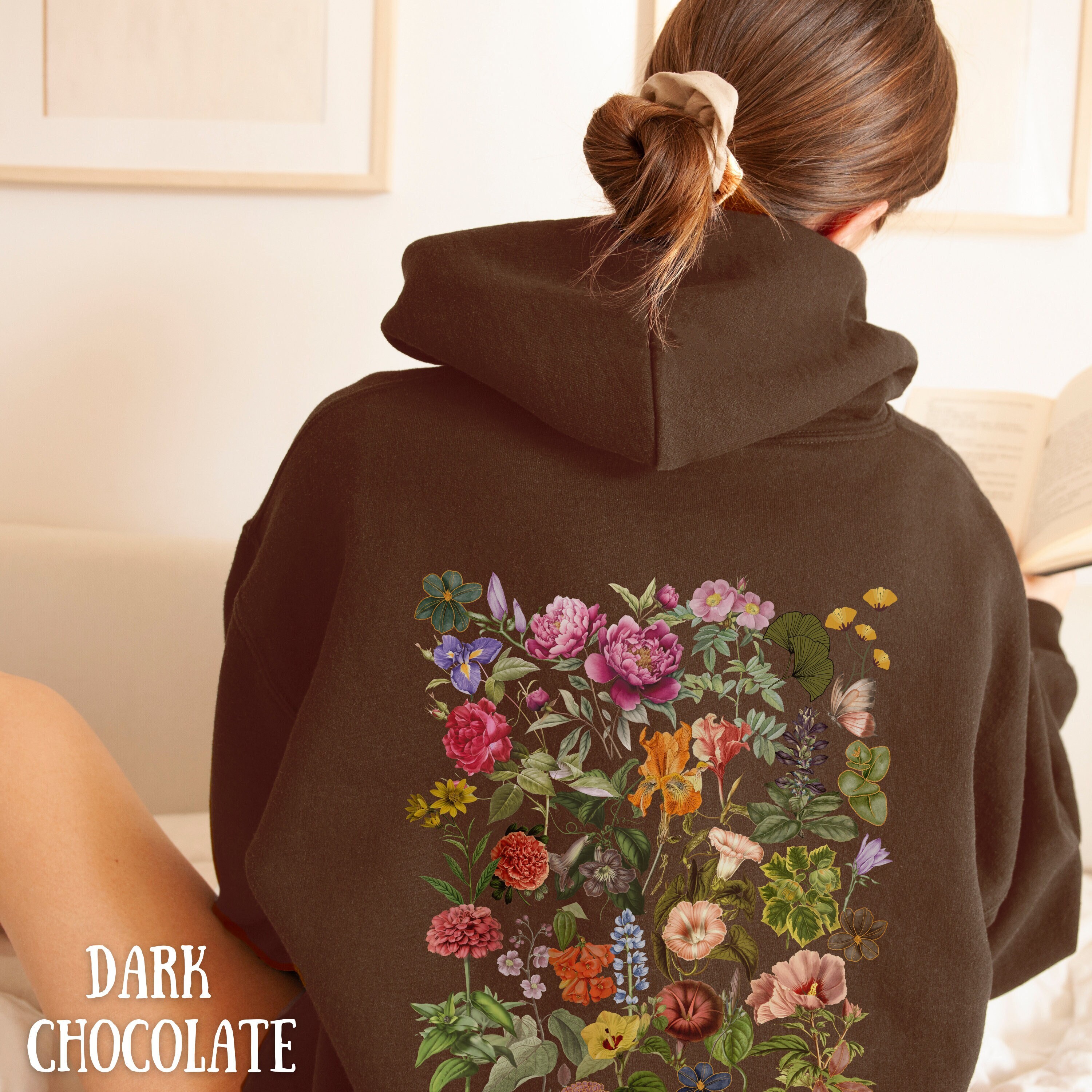[GRAVER]★24FW★韓国人気★SIDE HOOD FLOWER HOODIE UNISEX] Side Hood Flower Hoodie - GRAVER | 60% - Asian