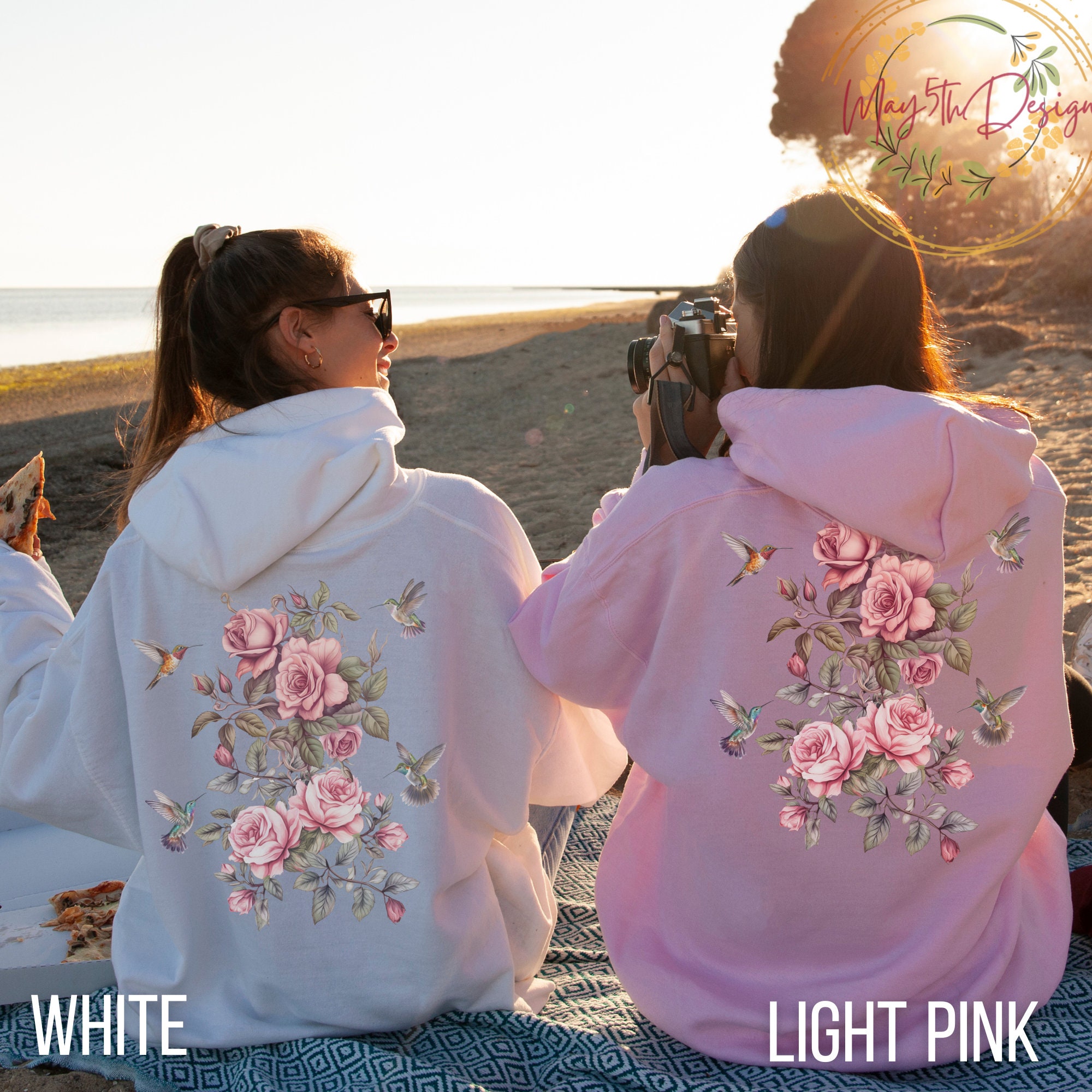 Bamboo Fleece Zip Hoodie (Wildflower Print)