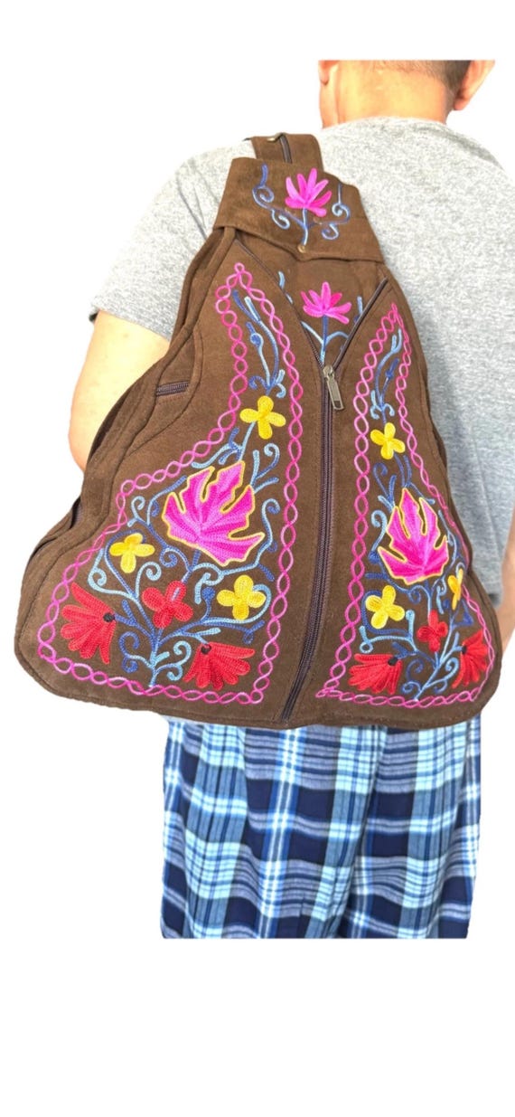 Stunning & Very Unique Hand Embroidery, Handmade Floral 