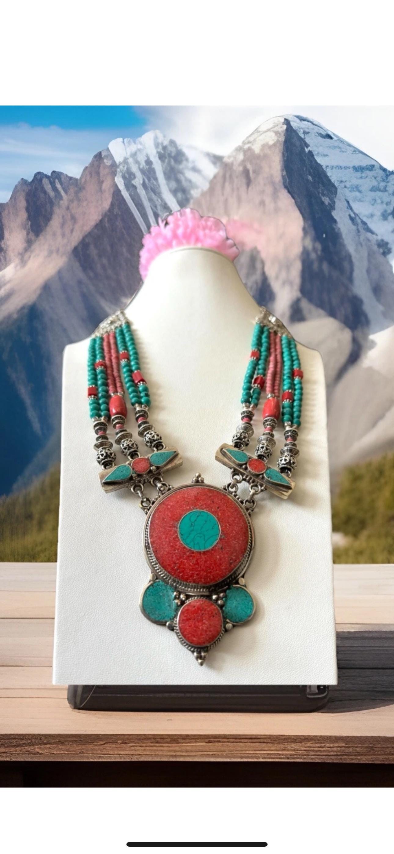 Vintage and Multistrand Ethnic Tribal Theme Set in Tibetan Vintage and Multistrand Ethnic Tribal Theme Set in Tibetan