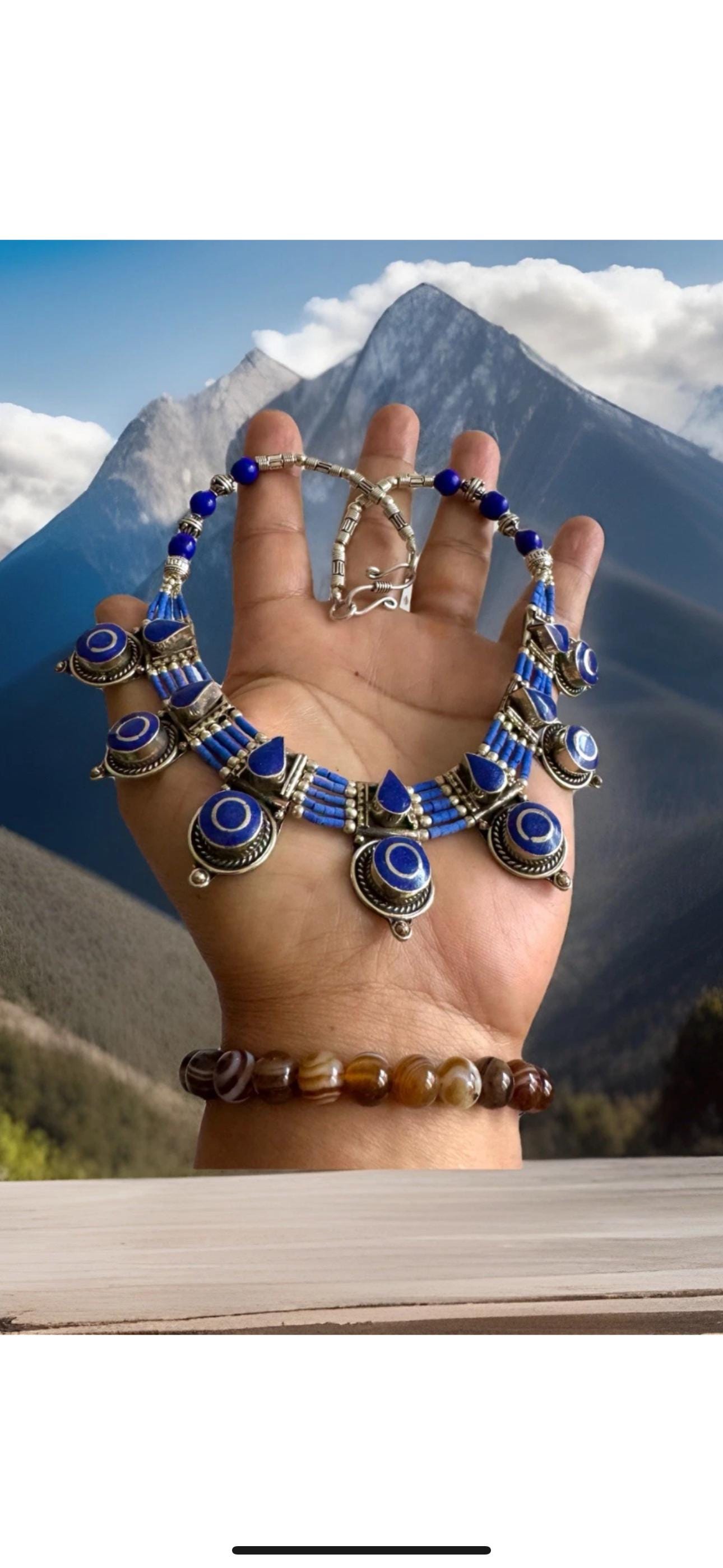 ヴィンテージで見事な民族インド/チベット部族のテーマの手作り