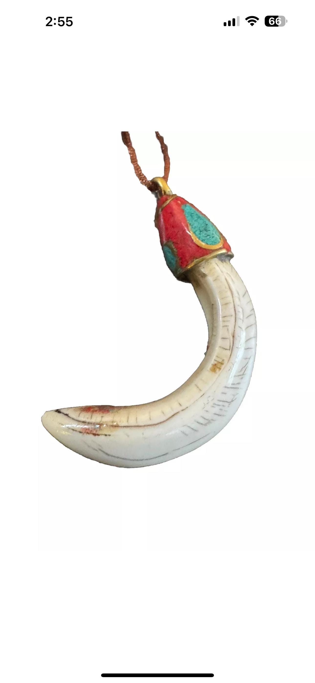 Vintage Tusk Pendant - Etsy