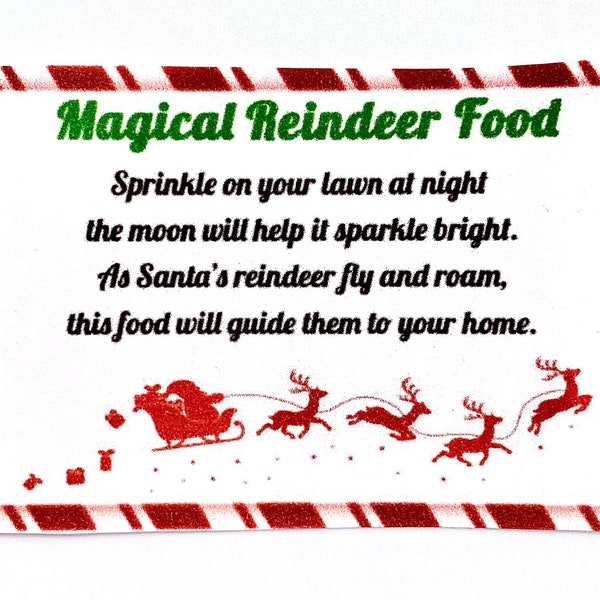 Magical Reindeer Food | Digital Download | Reindeer Food | Printable | Christmas | Christmas Eve | Santa’s Reindeer | Kids Christmas