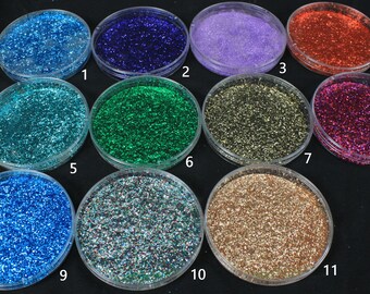 Holographic Polyflake Glitter 0.015 "1 oz / 28 grammi per arte, unghie, esche da pesca, trucco, artigianato, bicchieri, cosmetici, rivestimento di potenza
