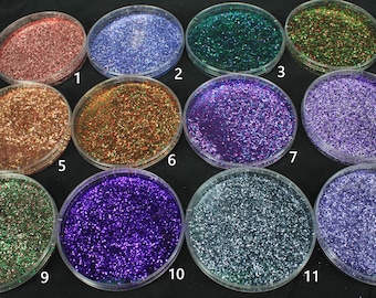 Glitter olografico Polyflake da 0,015" (1 oz/28 grammi) per arte, unghie, esche da pesca, trucco, artigianato, bicchieri, cosmetici, rivestimento protettivo.