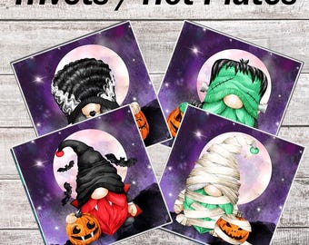 Halloween Gnome Trivets