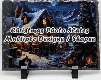 Decorative Christmas Photo Slate