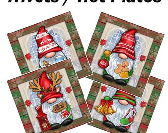 Christmas Gnome Trivets