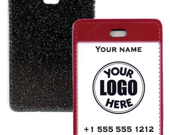 Personalized Custom Glitter Luggage Tag