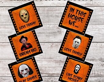 Halloween Villain Coaster Set