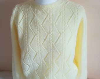 Hand Knitted Pullover - Yellow