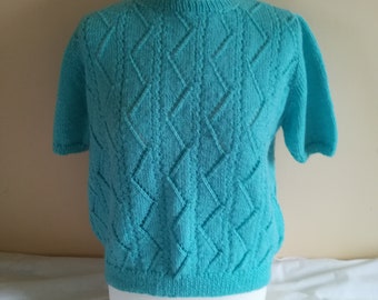 Hand Knitted Short Sleeve Jumper