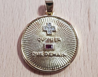 French Augis Love Charm 18k Gold 