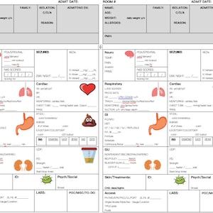 Pediatric Nursing Report Sheet
