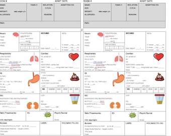 Pediatric Nursing Report Sheet
