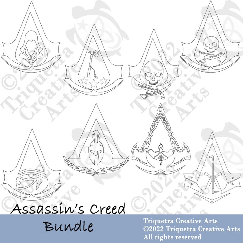 Assassin's Creed Bundle SVG/DXF/PNG - Etsy