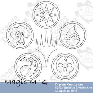 Magic the Gathering Silhouette SVG/DXF/PNG