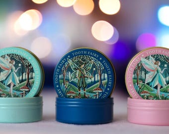 TINIT's Tooth Fairy Tin - Lost teeth baby teeth box storage keepsake boy girl child christening gift present birthday Christmas shower