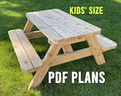 Kids Picnic Table Woodworking Plans: DIY PDF