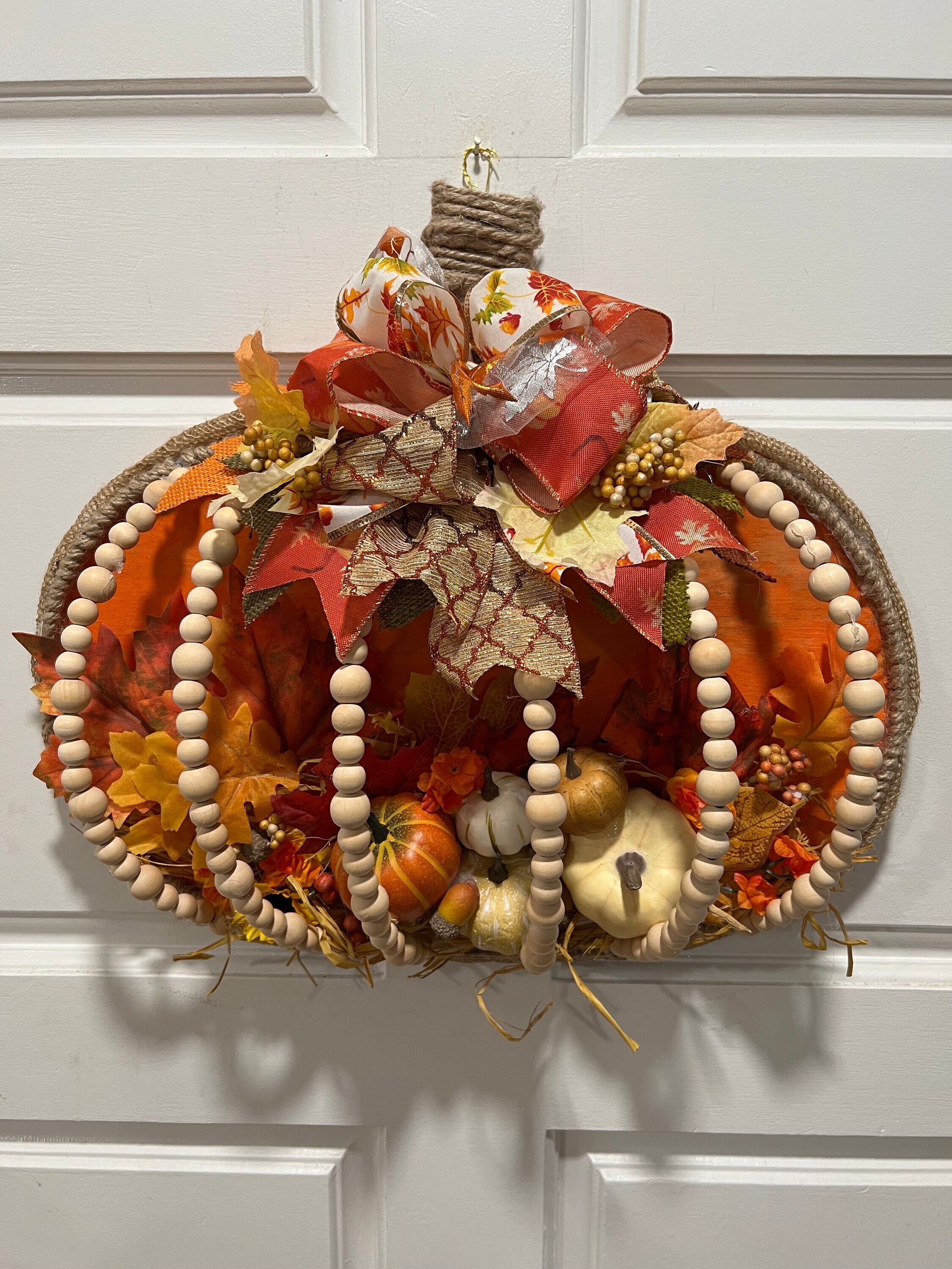 Fall Wreath Dollar Tree Wire Wreath Frame Pumpkin Metal Wreath