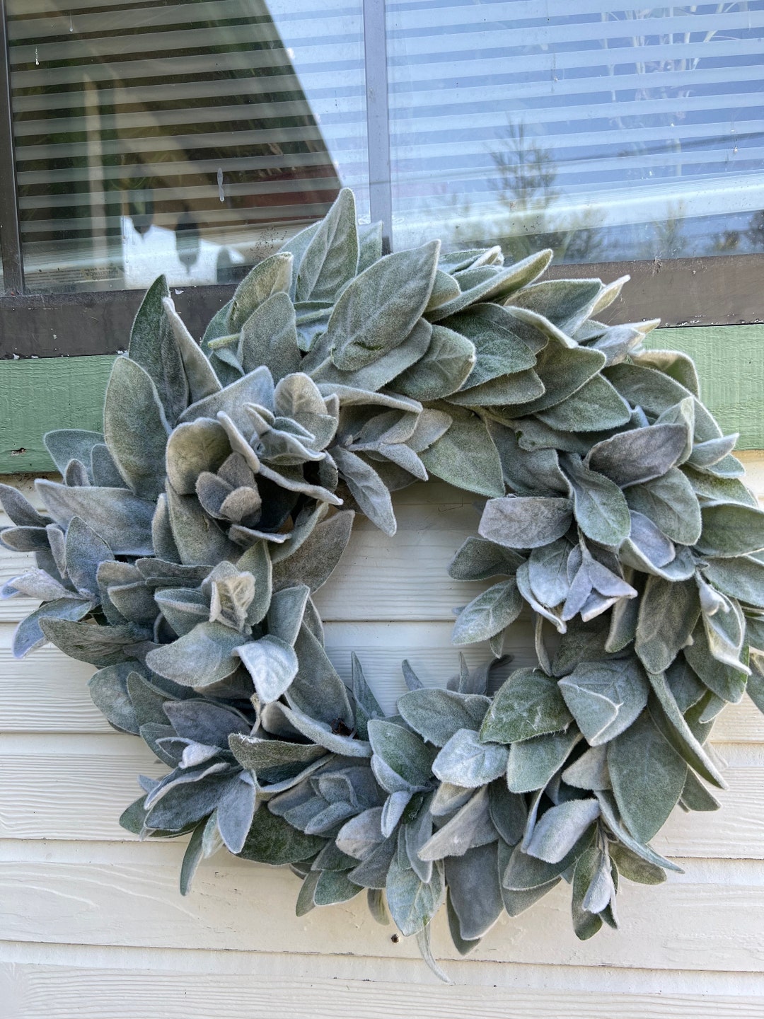 Lambs Ear Wreath. Year Round Wreath. Summer Wreath. Front Door Wreath ...