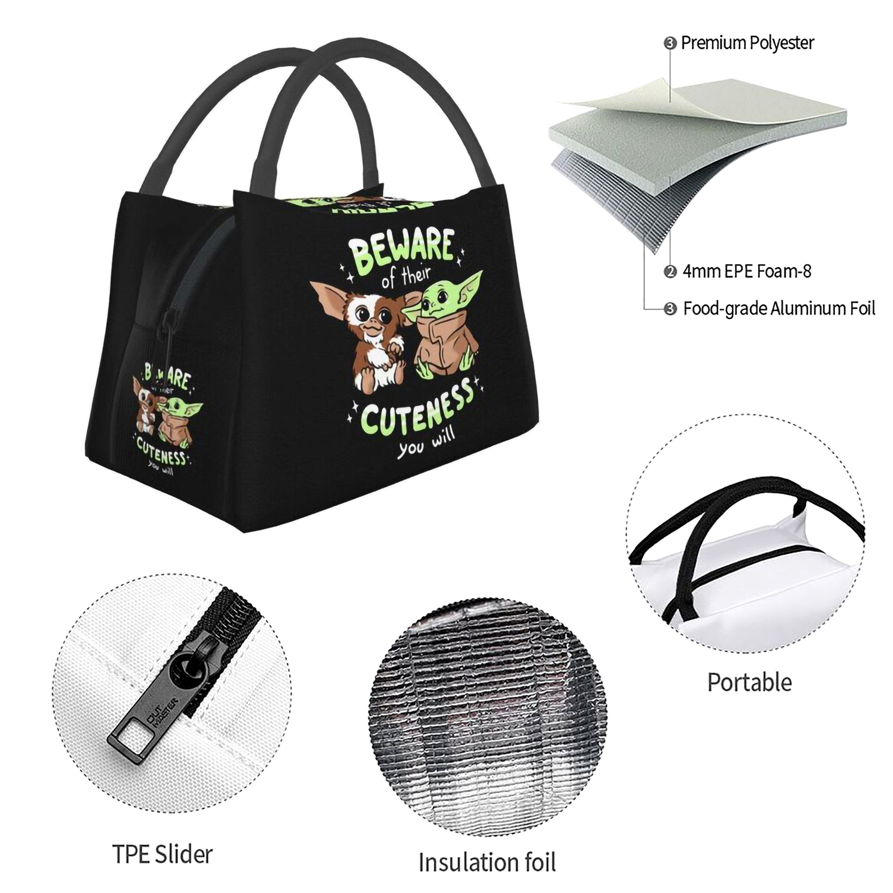 NEW Gizmo & Grogu Baby Yoda Star Wars Lunch Bag Beware - Etsy