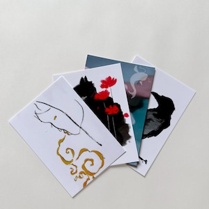 Pack "Asia" - 4 cartes postales avec enveloppe kraft