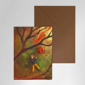 Carte postale illustrée "Ginger" - carte anniversaire, carte de Noël, carte de voeux
