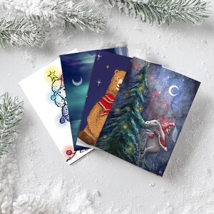 Pack 4 cartes de voeux "Noel 2024" avec enveloppe