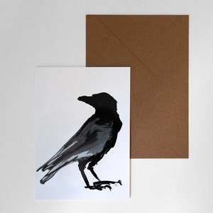 Carte postale - Corbeau