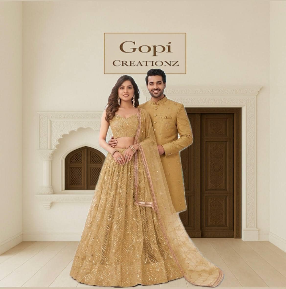 golden couple dress Golden Traditional Chinese Wedding Qun Kwa Dress and Tang Suit, TangSuit / M main image 0