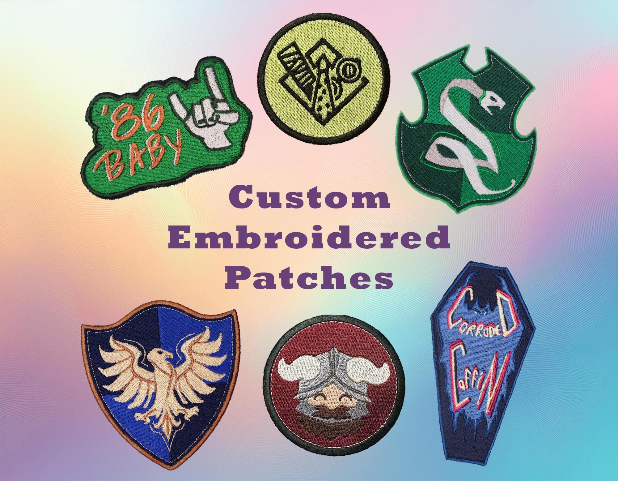 Custom Embroidered Patches - Etsy