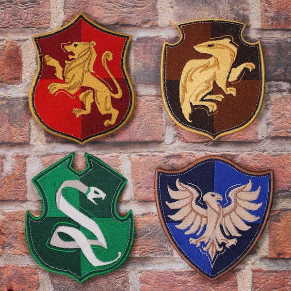 Hogwarts Legacy Wizard House Embroidered Patches