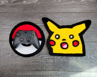 Pokemon Surprised Pikachu Handmade Rug