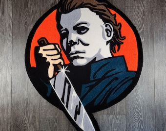 Halloween Michael Myers Handmade Rug