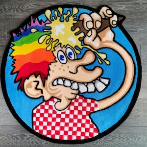Grateful Dead Ice Cream Kid Handmade Rug