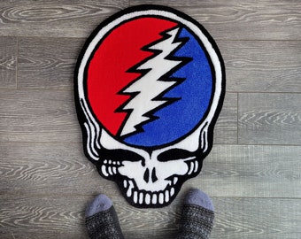 Grateful Dead Stealie *Skull only* Handmade Rug