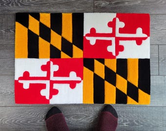 Maryland Flag Handmade Rug