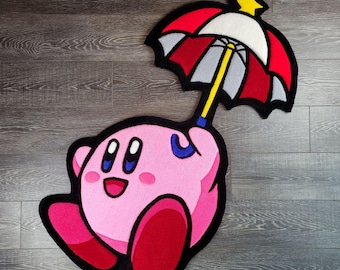 Kirby with Umbrella Handmade Rug