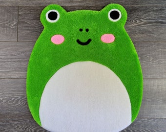 Squishmallows Wendy the Frog Handmade Rug