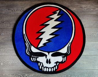 Grateful Dead Stealie Handmade Rug
