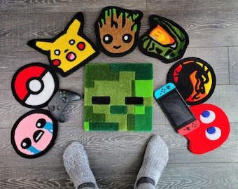 Mini Controller/Accessory Handmade Rug Mats (Halo, Pacman, Mortal Kombat)