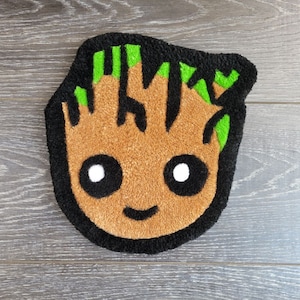 Baby Groot Handmade Rug