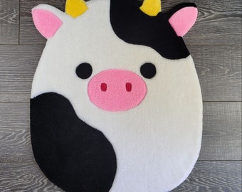 Squishmallows Connor the Cow Handmade Rug