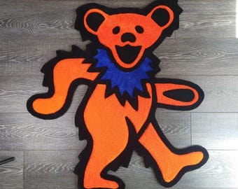 Design your own Grateful Dead Dancing Bear Handmade Rug!