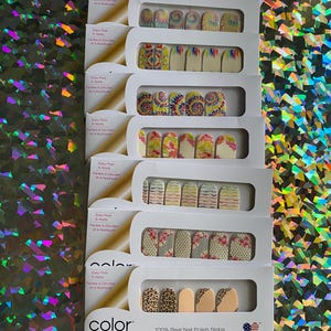 Color Street Nail Strips * Nail Art Design | Glitter * Shimmer * Matte | 100% Real Nail Polish * Made In The USA * Retired - Discontinued