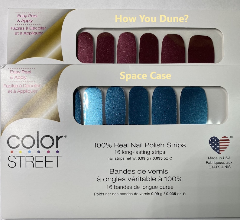 Bandes d'ongles de couleur Street Uni crème/mat ou chatoyant 100 % vrai vernis à ongles fabriqué aux États-Unis nouveau retiré abandonné image 6