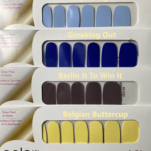 Bandes d'ongles de couleur Street Uni crème/mat ou chatoyant 100 % vrai vernis à ongles fabriqué aux États-Unis nouveau retiré abandonné image 4