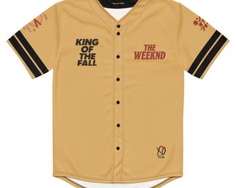 The Weeknd XO Baseball Jersey Unisex XO Fan Shirt Dark R&B Vintage Streetwear Top After Hours Inspired Retro Jersey